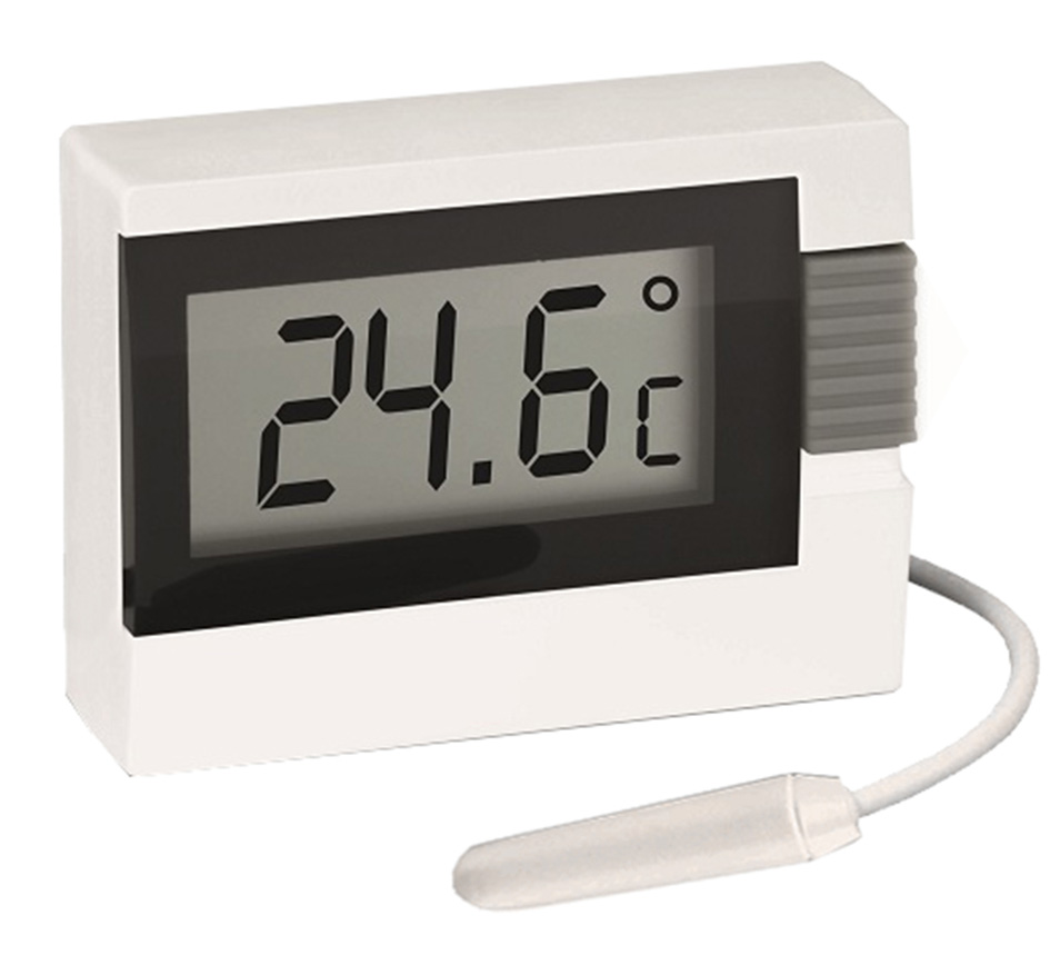 Double indoor/outdoor thermometer triple display - Various small equipment:  thermometers - Analysis - Measurement - Microbiology 
