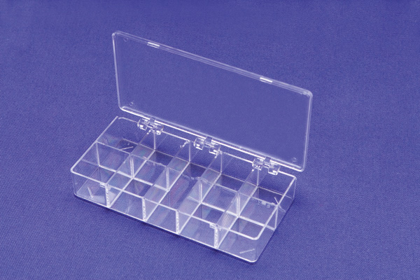 Caja de almacenaje de poliestireno - Organizadores - Frasquería Plástico -  Equipo de laboratorio