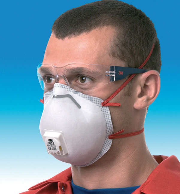 Mascarilla anti-polvo con válvula - serie 8300 - rango confort 3M -  Máscaras - Seguridad e Higiene - Equipo de laboratorio