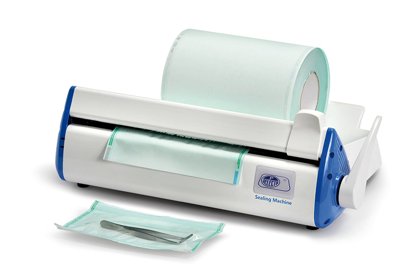 Sellador de empaquetado de bolsas de esterilización de desinfección  portátil Máquina de sellado automática Máquina de sellado dental para rollo  de